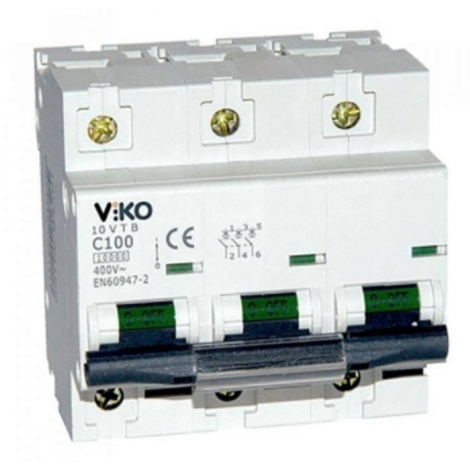 Автоматический выключатель 3P 100A 3VTB-3C100 VIKO
